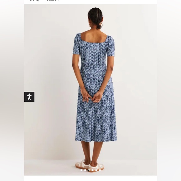 NWT Boden Sweetheart Jersey Midi Dress - Picture 2 of 3